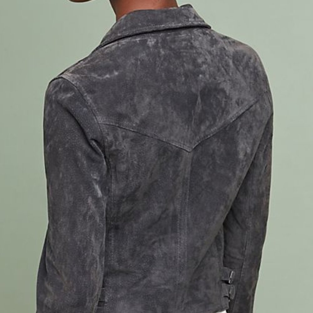 ANTHROPOLOGIE SUEDE MOTO JACKET by BLANK NYC - Picture 8 of 9